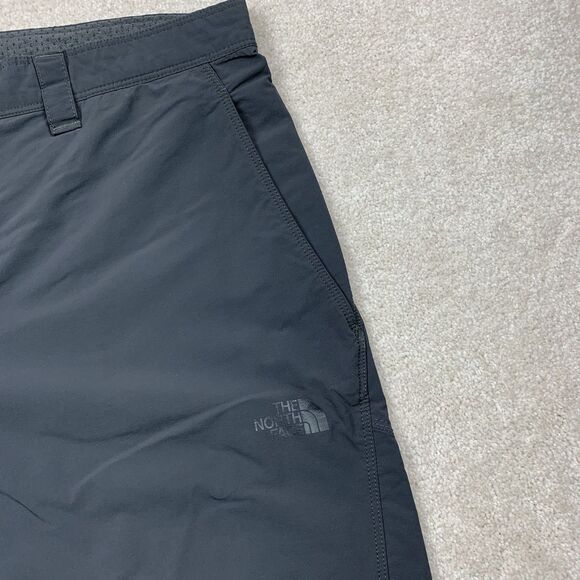 The North Face Shorts Mens 38 Gray Chino Casual Hiking Hiker Outdoor Cotton Hike - Picture 4 of 12